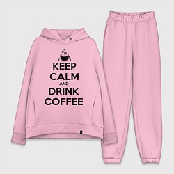 Женский костюм оверсайз Keep Calm & Drink Coffee