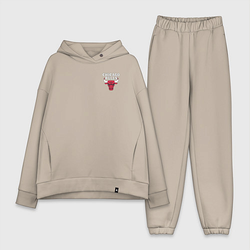 Женский костюм оверсайз CHICAGO BULLS / Миндальный – фото 1