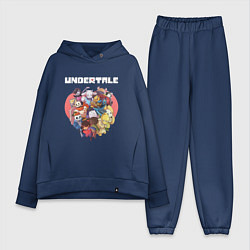 Женский костюм оверсайз UNDERTALE, цвет: тёмно-синий