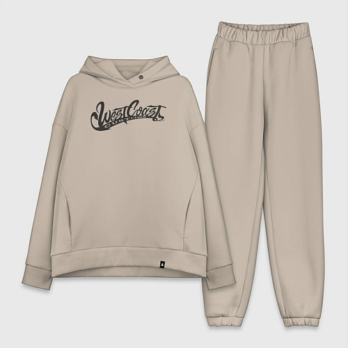 Женский костюм оверсайз West Coast Customs / Миндальный – фото 1