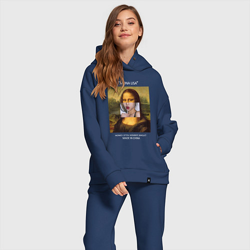 Женский костюм оверсайз Mona Lisa / Тёмно-синий – фото 2