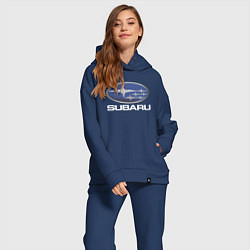 Женский костюм оверсайз SUBARU, цвет: тёмно-синий — фото 2