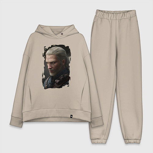 Женский костюм оверсайз ВЕДЬМАК / Миндальный – фото 1