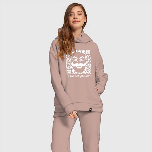 Женский костюм оверсайз MRROBOT / Пыльно-розовый – фото 2