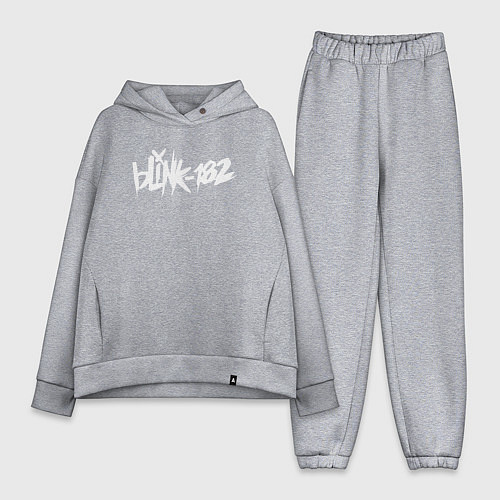 Женский костюм оверсайз Blink 182 / Меланж – фото 1