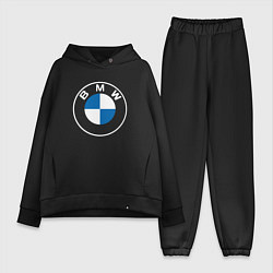 Женский костюм оверсайз BMW LOGO 2020, цвет: черный