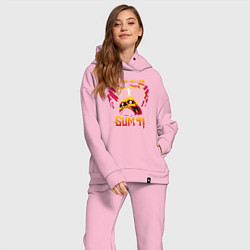 Женский костюм оверсайз Sum 41 Order In Decline, цвет: светло-розовый — фото 2