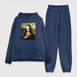 Женский костюм оверсайз Mona Lisa, цвет: тёмно-синий