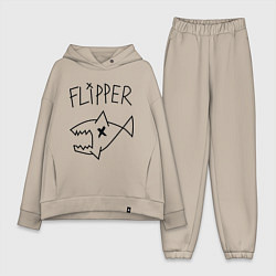 Женский костюм оверсайз Nirvana Flipper, цвет: миндальный