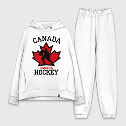 Женский костюм оверсайз Canada Hockey, цвет: белый