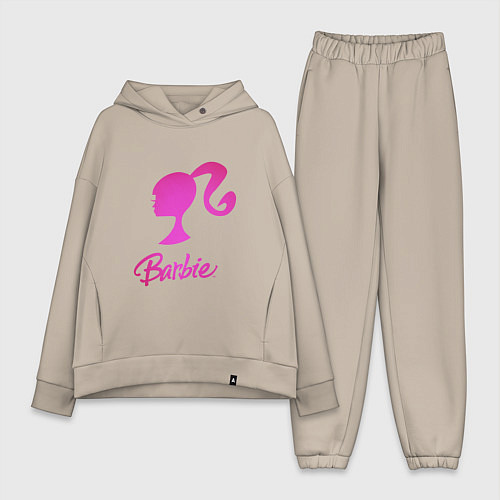 Женский костюм оверсайз Барби / Миндальный – фото 1