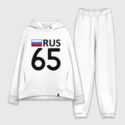 Женский костюм оверсайз RUS 65, цвет: белый