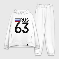 Женский костюм оверсайз RUS 63 цвета белый — фото 1