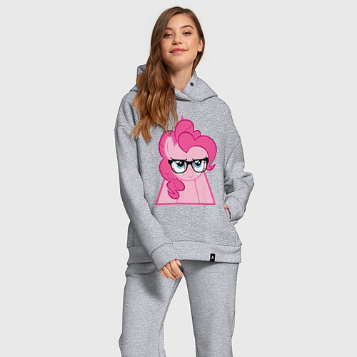 Женский костюм оверсайз Pinky Pie hipster / Меланж – фото 2