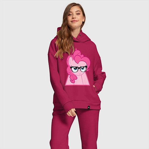 Женский костюм оверсайз Pinky Pie hipster / Маджента – фото 2