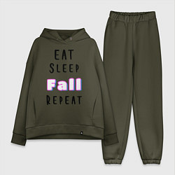 Женский костюм оверсайз Fall Guys, цвет: хаки