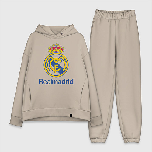 Женский костюм оверсайз Real Madrid FC / Миндальный – фото 1