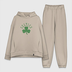 Женский костюм оверсайз Boston Celtics, цвет: миндальный