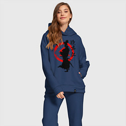 Женский костюм оверсайз Ghost of Tsushima, цвет: тёмно-синий — фото 2