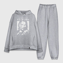 Женский костюм оверсайз WE HAVE A CITY TO BURN, цвет: меланж