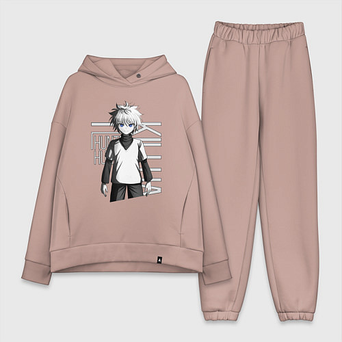 Женский костюм оверсайз Киллуа Золдик / Пыльно-розовый – фото 1