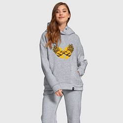 Женский костюм оверсайз Wu-Tang Forever, цвет: меланж — фото 2