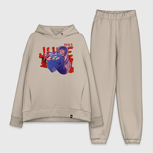 Женский костюм оверсайз June 1983 / Миндальный – фото 1