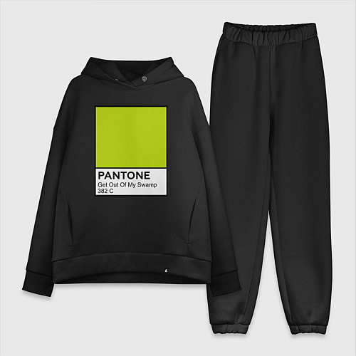 Женский костюм оверсайз Shrek: Pantone Color / Черный – фото 1