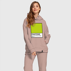 Женский костюм оверсайз Shrek: Pantone Color, цвет: пыльно-розовый — фото 2