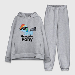 Женский костюм оверсайз Gangsta pony