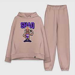 Женский костюм оверсайз Shaq, цвет: пыльно-розовый