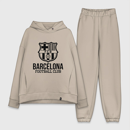 Женский костюм оверсайз Barcelona FC / Миндальный – фото 1