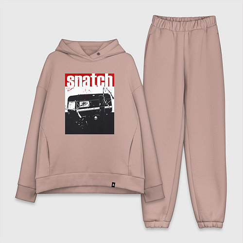 Женский костюм оверсайз Большой куш Гай Ричи / Пыльно-розовый – фото 1