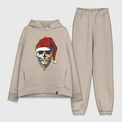 Женский костюм оверсайз Santa Skull