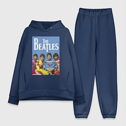 Женский костюм оверсайз The Beatles - world legend!, цвет: тёмно-синий