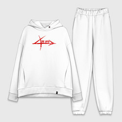 Женский костюм оверсайз The edge, цвет: белый