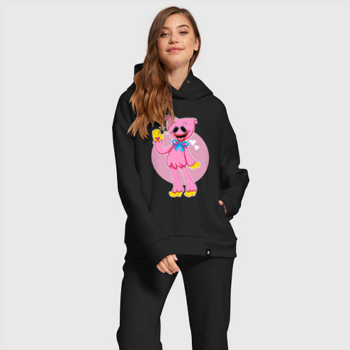 Женский костюм оверсайз KISSY MISSY POPPY PLAYTIME ПОППИ ПЛЕЙТАЙМ / Черный – фото 2