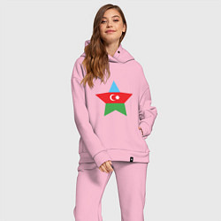 Женский костюм оверсайз Azerbaijan Star, цвет: светло-розовый — фото 2