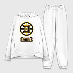 Женский костюм оверсайз Boston Bruins , Бостон Брюинз, цвет: белый