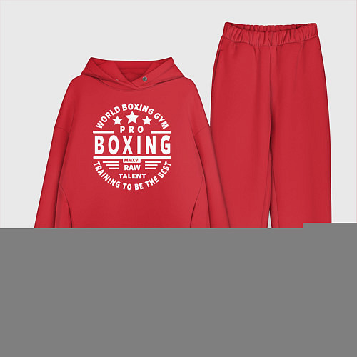 Женский костюм оверсайз PRO BOXING / Красный – фото 1