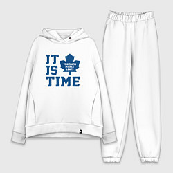 Женский костюм оверсайз It is Toronto Maple Leafs Time, Торонто Мейпл Лифс, цвет: белый