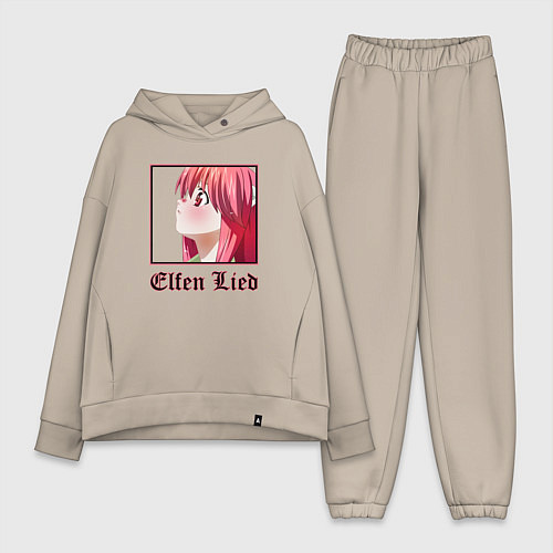 Женский костюм оверсайз Эльфийская песнь Elfen Lied / Миндальный – фото 1