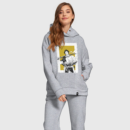 Женский костюм оверсайз Стильный Ями / Меланж – фото 2