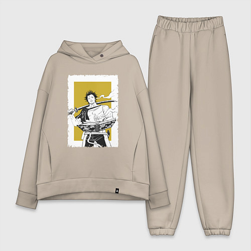 Женский костюм оверсайз Стильный Ями / Миндальный – фото 1