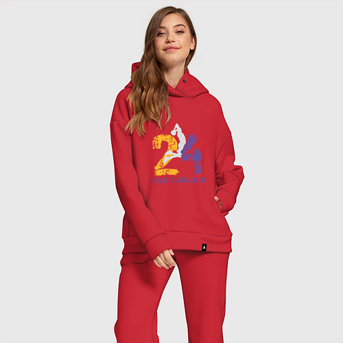 Женский костюм оверсайз Kobe Never Die - 24 / Красный – фото 2