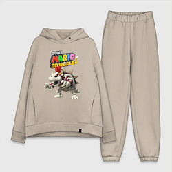 Женский костюм оверсайз Dry Bowser Super Mario 3D World Nintendo, цвет: миндальный