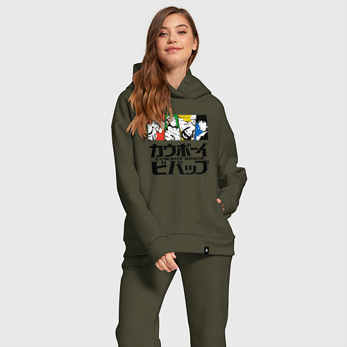 Женский костюм оверсайз Ковбойский Бибоп Cowboy Bebop / Хаки – фото 2