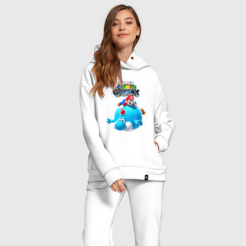 Женский костюм оверсайз Super Mario Galaxy Nintendo / Белый – фото 2