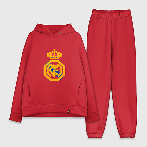 Женский костюм оверсайз Football - Real Madrid / Красный – фото 1