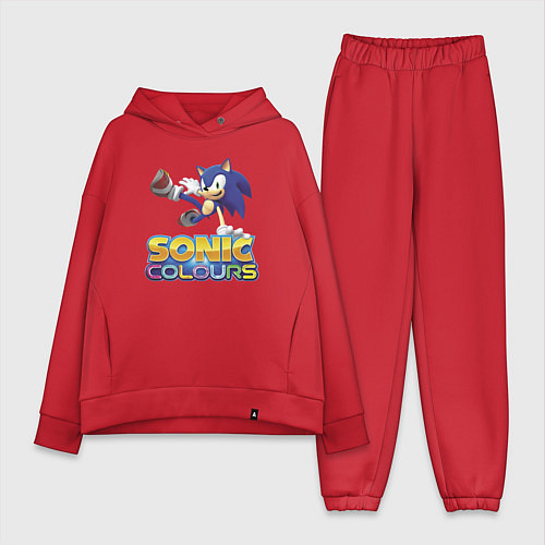 Женский костюм оверсайз Sonic Colours Hedgehog Video game / Красный – фото 1